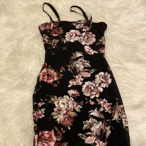 Floral bodycon dress